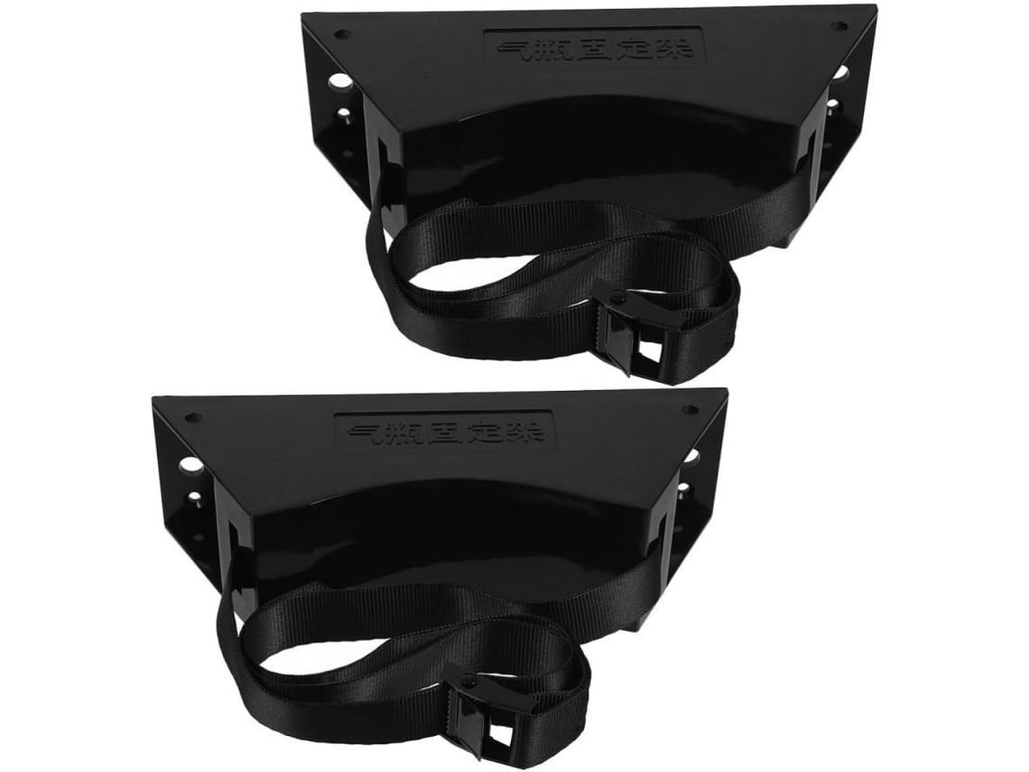 Suporte De Parede Para Tanque Gás Totority Com Design Leve E Corrente Segurança, Feito De Plástico E Ferro, Adequado