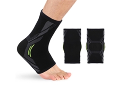 Conjunto 2 Tornozeleiras Compressão Elástica Malha Adulto Ideais Esportes Fitness Corrida Entorses Fascite Plantar