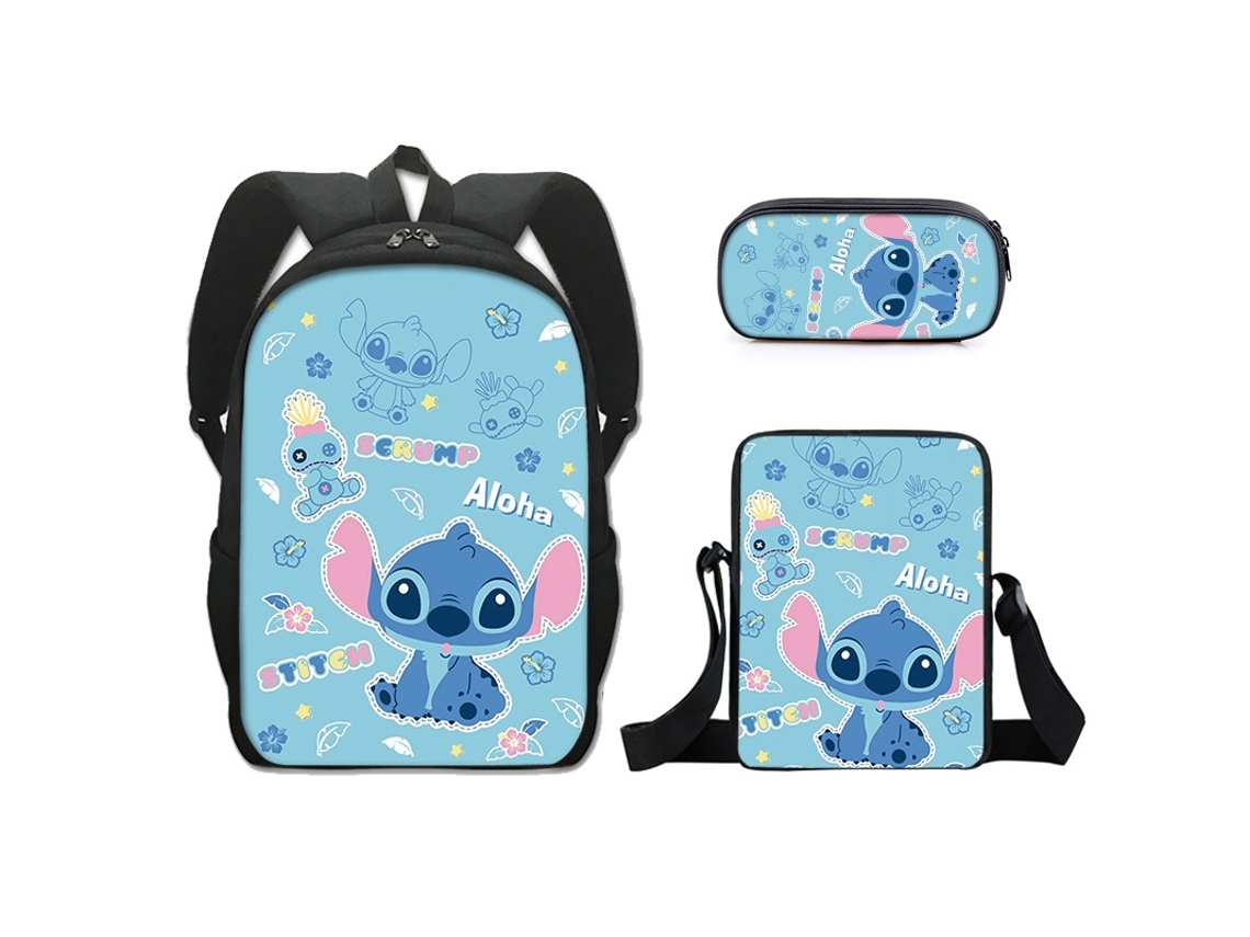 Mochila escolar de três peças, 16 polegadas, 11*