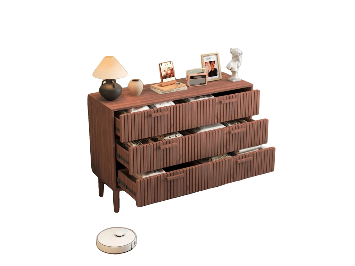 Aparador, Design Moderno, Amplo Armazenamento, Marrom