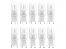 10 peças Lâmpada LED G9 1.5W 14 LEDs Luz Quente 230V | S/MARCA