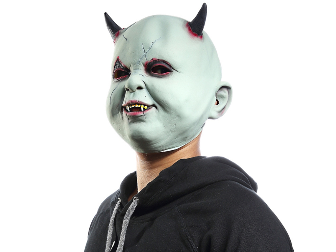Máscara De Latex Horror Halloween Laxiscreed Com Iluminação Frontal Para Festas Assustadoras