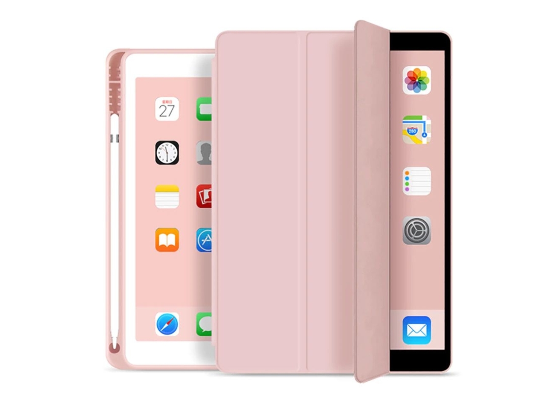 Capa Protetora Para Ipad, Cor Rosa, Compatível Com Ipad 10.9, Para Proteção, Transporte E Utilização Diária