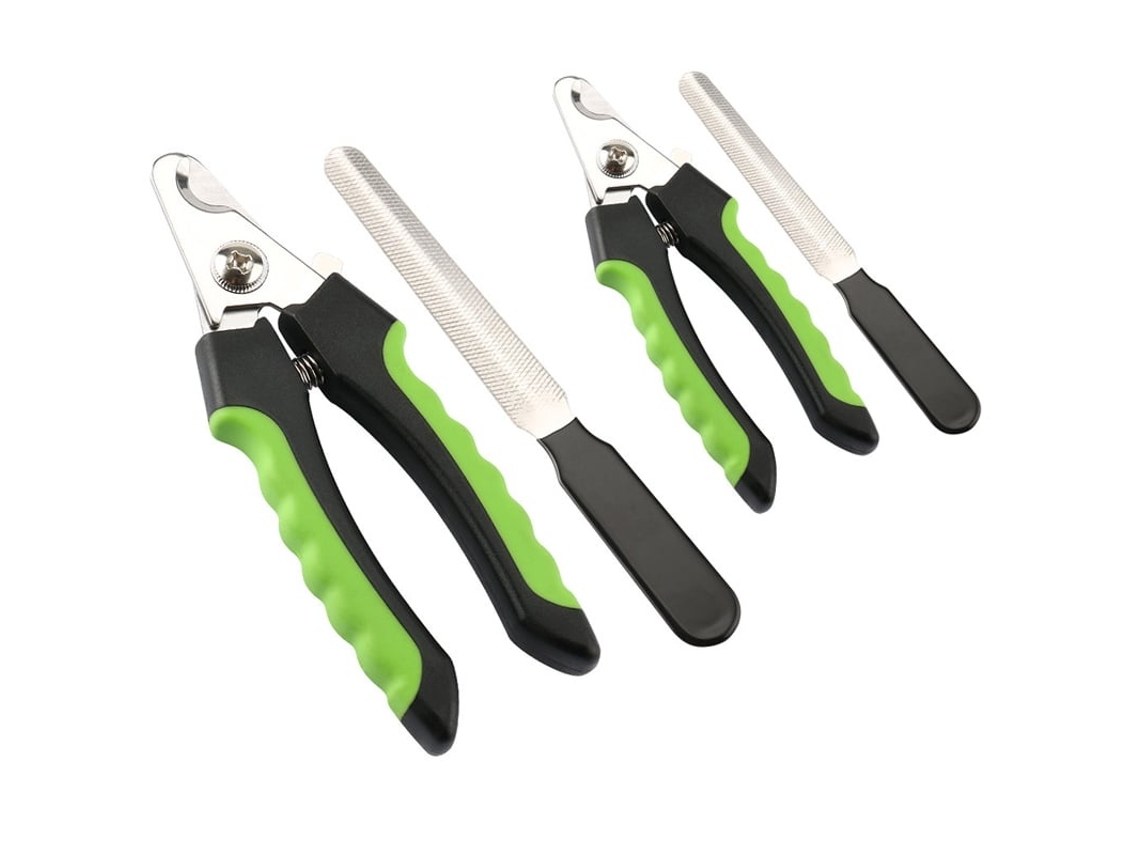 Lurelia Kit De Manicure Pet, 4 Peças, Cortador E Lima, Ergonómico, Antiderrapante, Preto