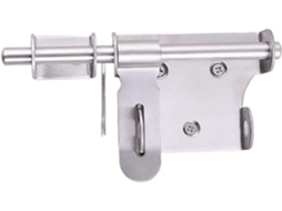 Correntes De Porta Bolt, Trava De Corrente, Pacote Com 2 Unidades, Trinco Cilíndrico, Corrediça Espessa De Aço