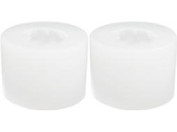 Molde De Silicone Branco Para Velas, 2 Peças, Formato De Tangerina, Flexível E Prático.