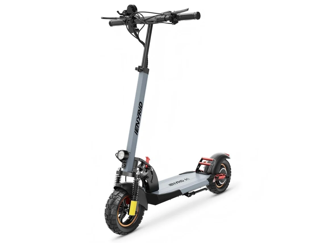 Trotinete Elétrica Ienyrid A1 Rebatível 800w 48v 12.5ah 10'' Máxima De 45km/h Alcance Máximo De 30km Suspensão Dianteira E Traseira