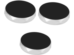 Suporte Magnético Para Celular Veicular, Conjunto De 3 Peças, Em Liga De Alumínio.