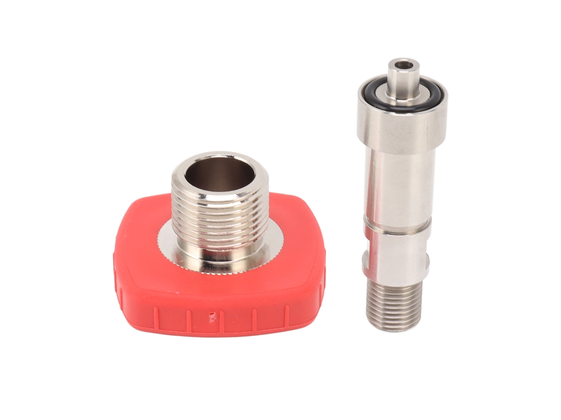 Conector de tanque Co2 em aço inox G5/8 para 1/4 Bspp Primerox para substituição