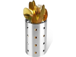 Porta Cubiertos Acero Inoxidable Organizador de Utensilios Cocina para Cuchillos Cucharas Tenedores Regalo Navidad