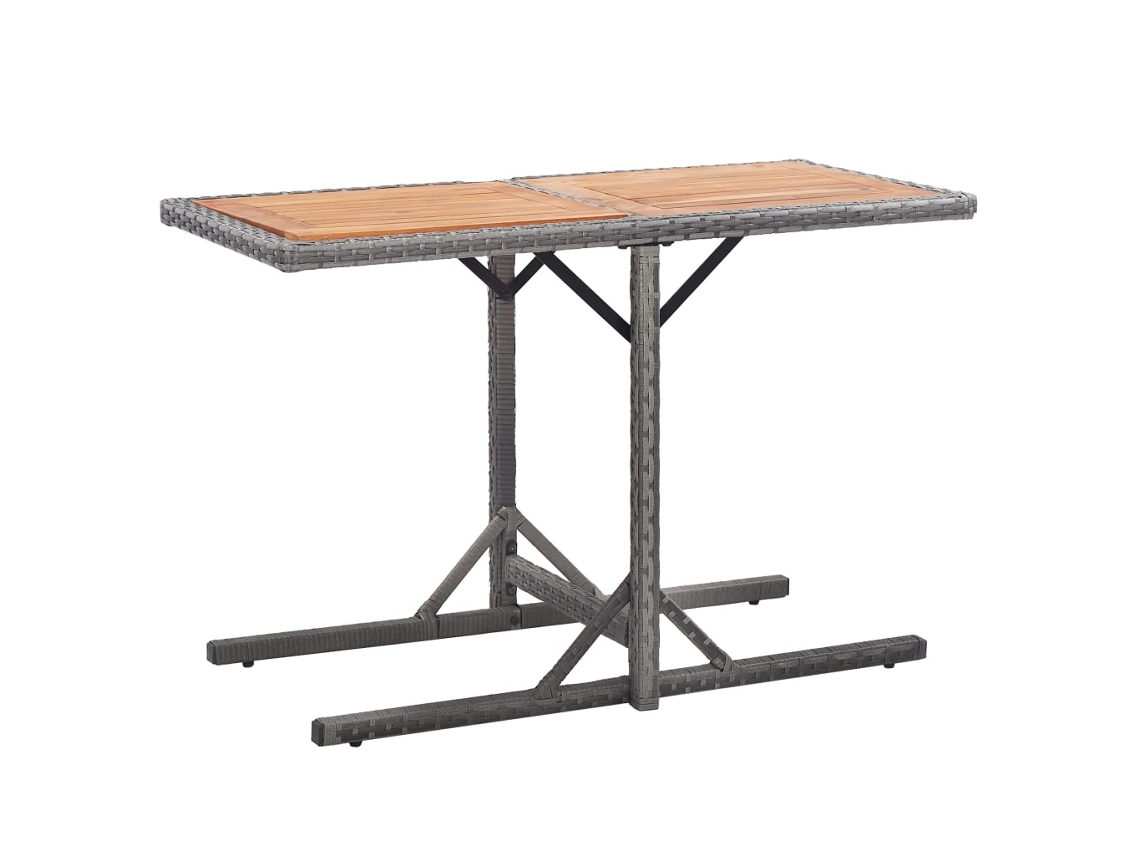 Outdoor Table, Outdoor Tables Vidaxl Antracite Rattan / Vime (n/a)