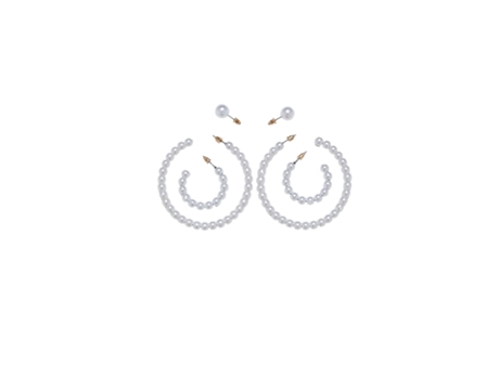 Conjunto de 3 Brincos de Pérolas URBAN CLASSICS