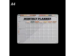 Calendário magnético de acrílico transparente Slowmoose 1 1 1 para geladeira