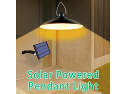 2026 lâmpada Suspensa Solar com Painel Ajustável Sensor de Luz Auto On/off Ip65 Resistente À Água para Jardins Patios Exteriores/interiores
