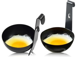 Panela Para Cozinhar Ovos Em 2 Peças, Panela De Aço Inoxidável Para Ovos Pochê Com Compartimentos Internos