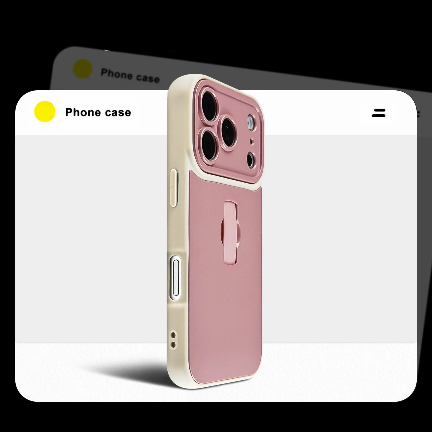 Capa Protetora Híbrida Deluxe Grip Armor Para Iphone 16 Pro, Feita De Silicone Macio.