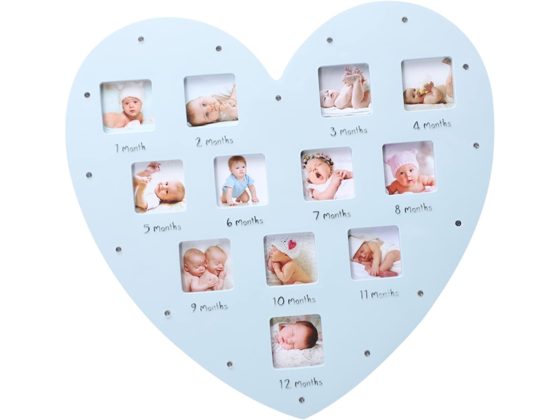 Porta retratos em Formato de Coração para Decoração de Parede Ou Mesa, CHABERLU