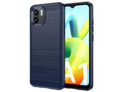 Capa Para Xiaomi Redmi A1 Em Tpu Com Textura Escovada De Fibra De Carbono.