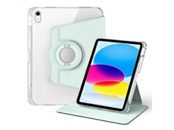 Capa Protetora Em Couro Pu + Acrílico Com Suporte Giratório, Compatível Com Ipad 10.9 (2022).