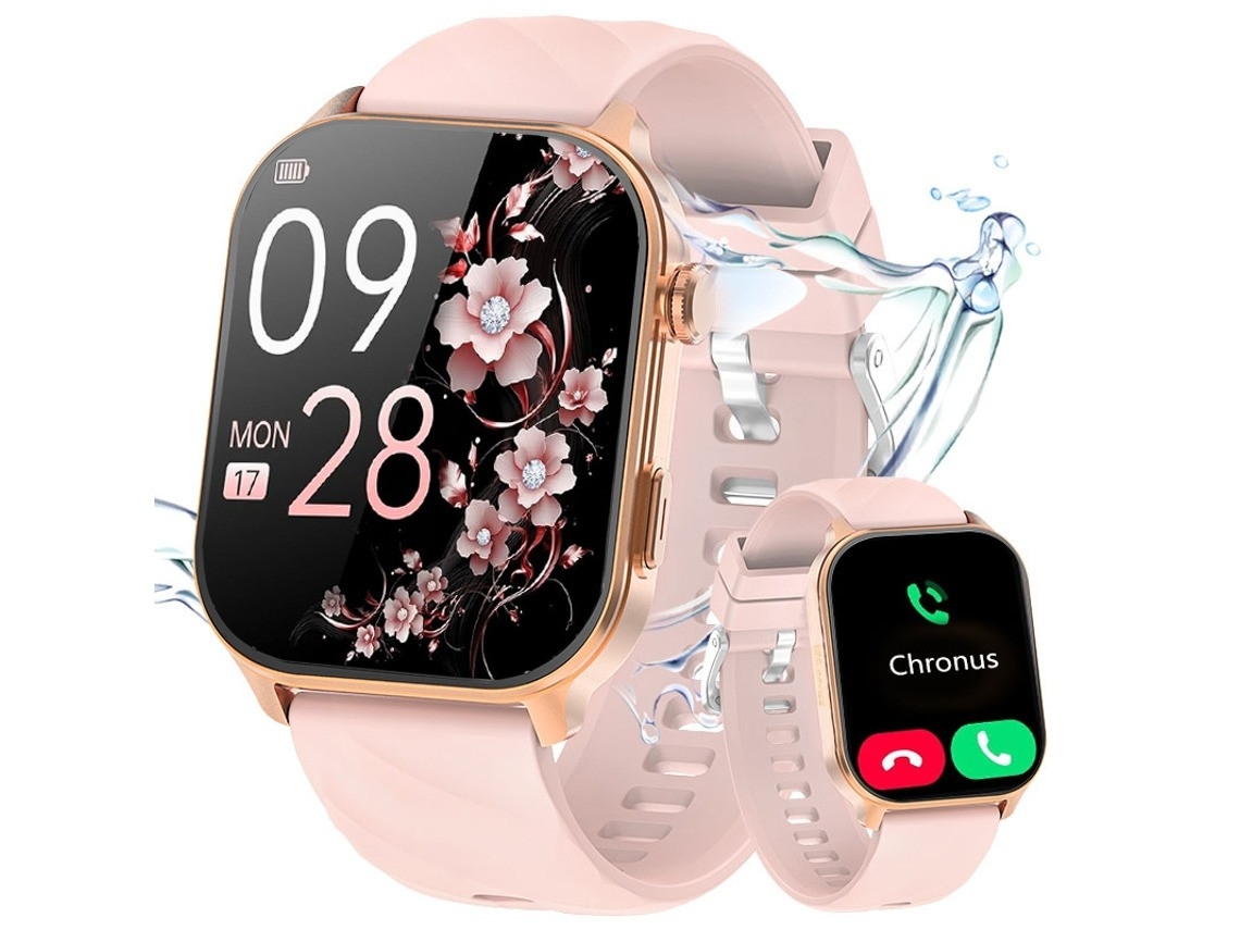 Smartwatch Lc211 (2,01" - Gps - Chamadas - À Prova De Água 10m - Rosa)