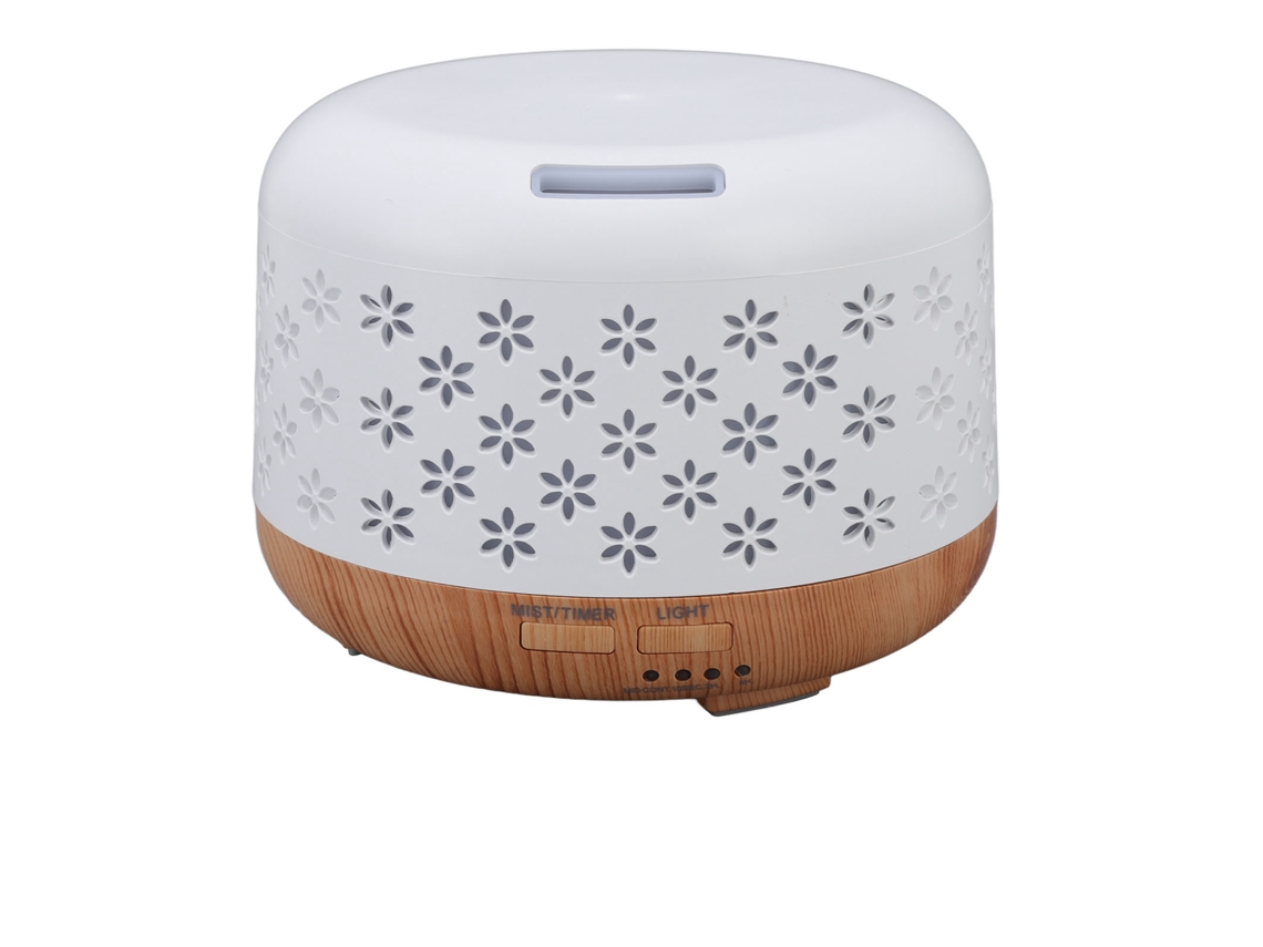 Umidificador de Aromaterapia 300ml com Luzes LED SILVER