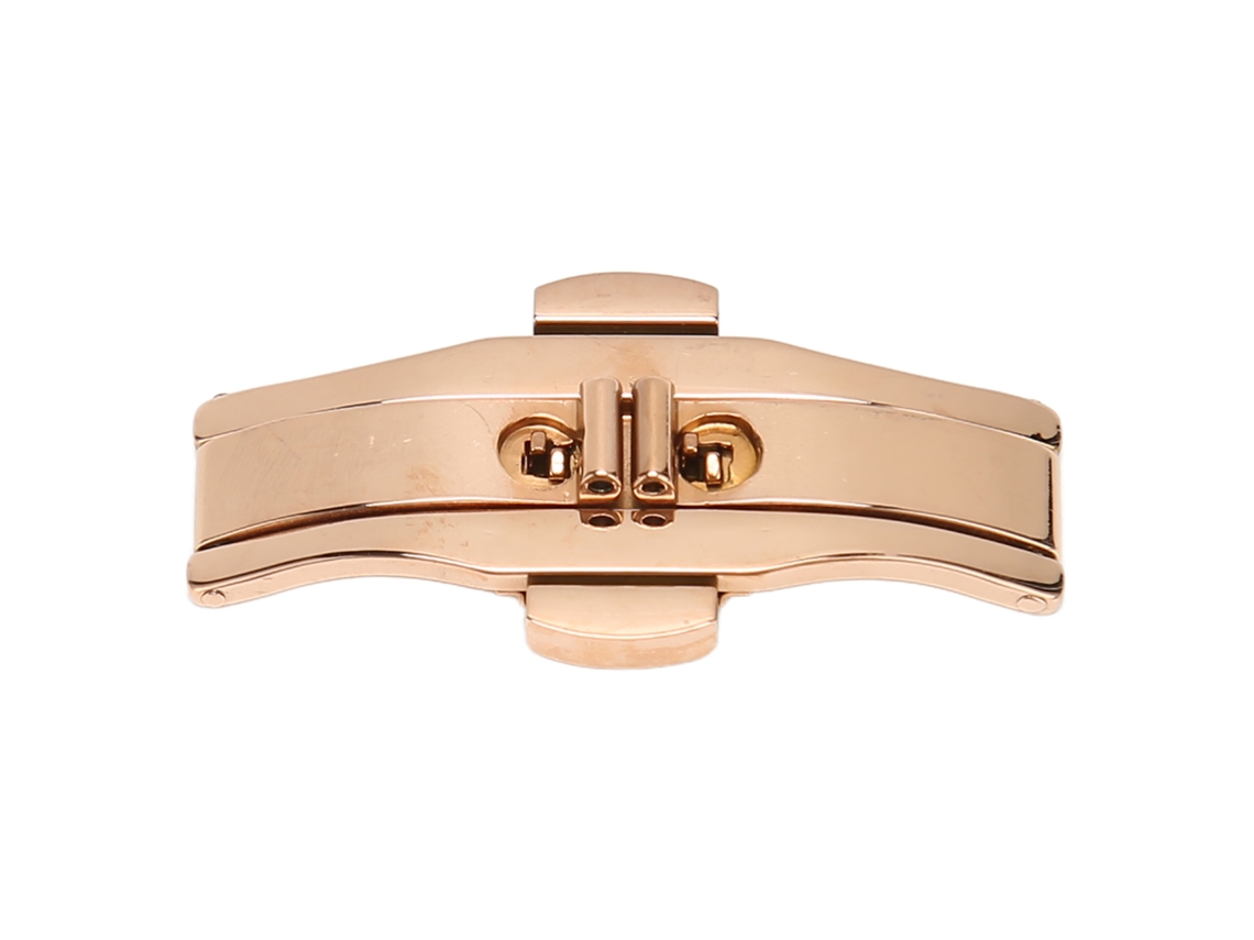Fivela Plegável Substituição Relógio 6mm 21mm Dourado Rosa Unissex