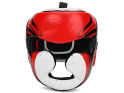 Capacete de boxe Muay Thai Bn Sanda MMA tamanho G - vermelho