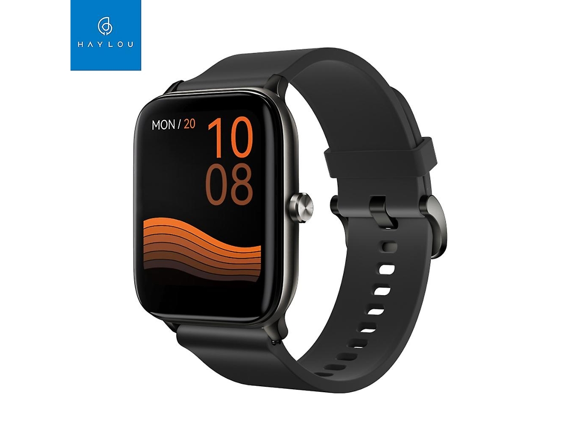 Relógio Inteligente Haylou GST (versão global 2021, tela colorida de 1,69 polegadas, Bluetooth 5.0, IP68 à prova d'água, para bicicleta elétrica (LS09B))