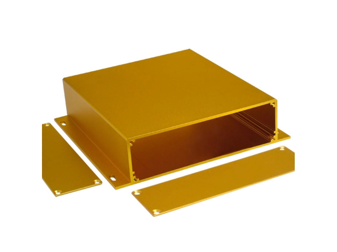 Diy Alumínio Para Caso Projeto Eletrônico Pcb Caixa De Metal 5.91x6.22x1.53i
