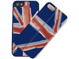 Capa iPhone 5, 5s, SE I-PAINT Double UK Azul