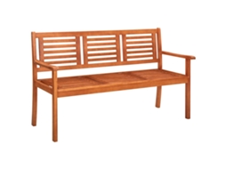 Maison Exclusive - Banco De Jardim 3 Lugares C/ Almofadão 150 Cm Eucalipto Maciço