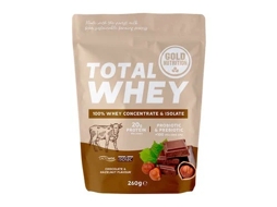 Total Whey Chocolate E Avelã GOLD NUTRITION 260 gr