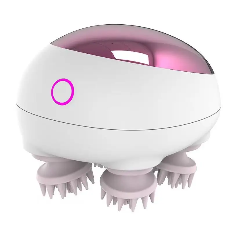 (rosa) Mini Massageador Multifuncional Portátil À Prova D'água Para Relaxamento Do Couro Cabeludo