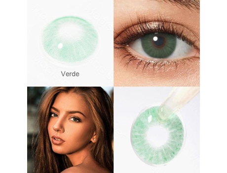 Lentes de contato verdes