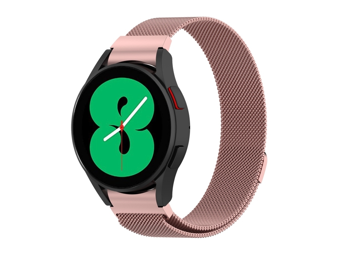 Bracelete Aço Inoxidável com Liberação Rápida para Samsung Galaxy Watch 7 com Fivela Milan Ouro Rosa XIAOMOYU