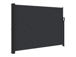 Retractable Side Awning, Retractable Side Awnings Vidaxl Preto Poliéster (140 X 500 Cm)