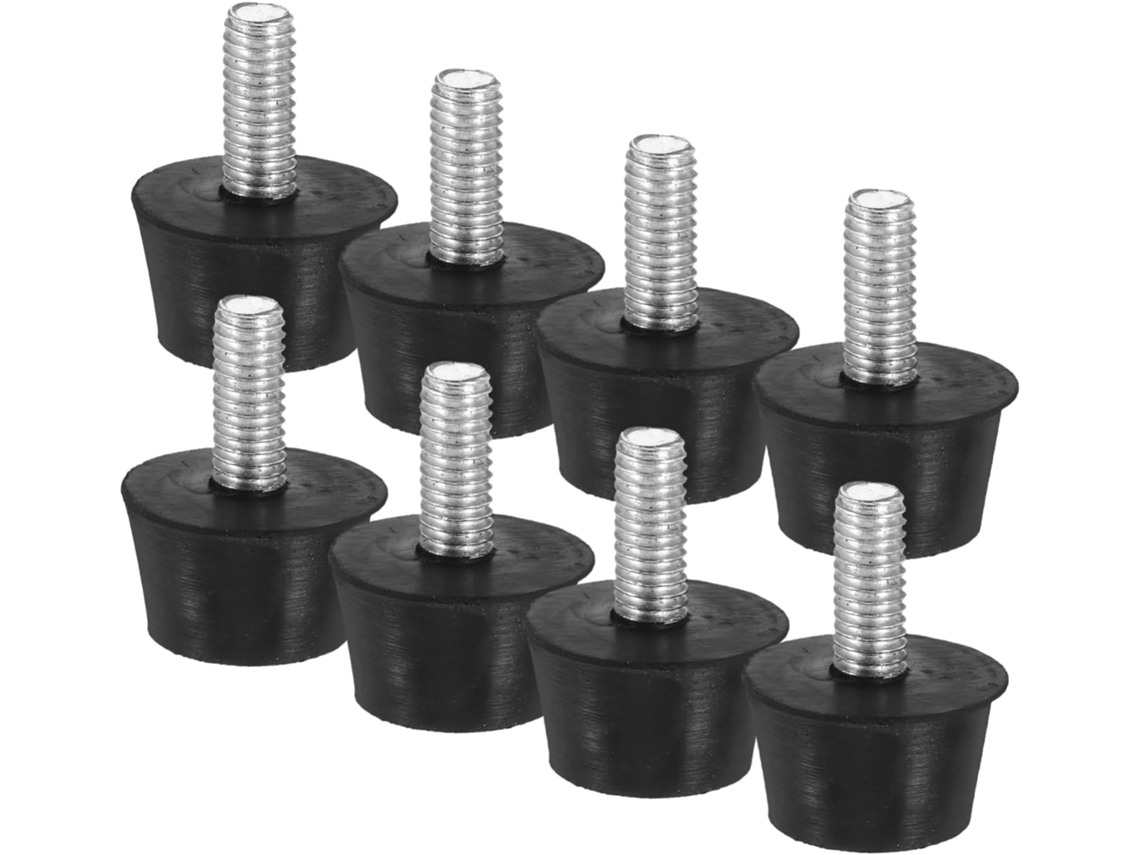 Popetpop 12 Peças Pés Niveladores De Borracha Ajustáveis Para Móveis, Mesas, Cadeiras, Sofás, Armários, Com Parafuso