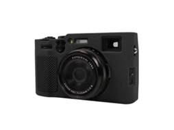 Capa Protetora de Silicone Macio com Textura de Lichia para Fujifilm X100vi Preta XIAOMOYU
