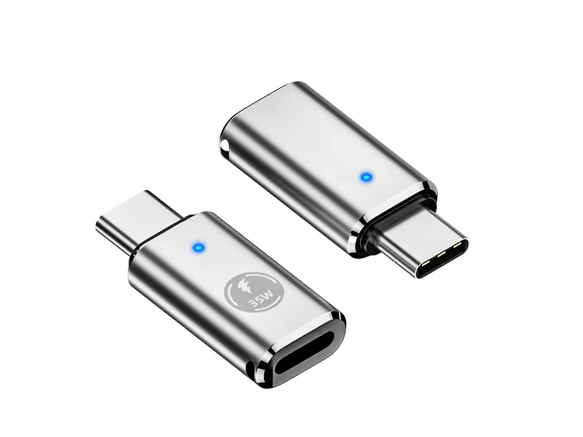 Adaptador Lightning Para Usb-c 35w, Carregamento Rápido, Prateado, 2 Unidades