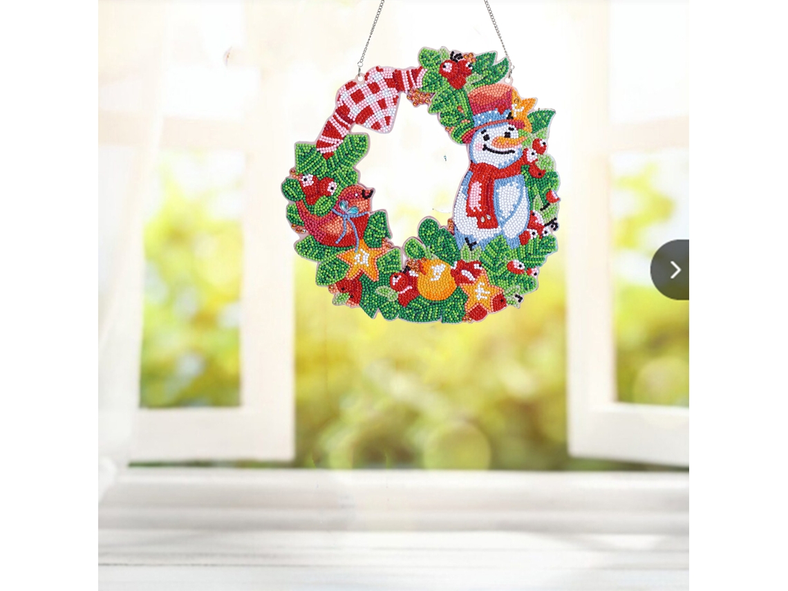Laxiscreed Conjunto Guirlanda Natalina 5d Diamante Para Decoração Festiva De Natal