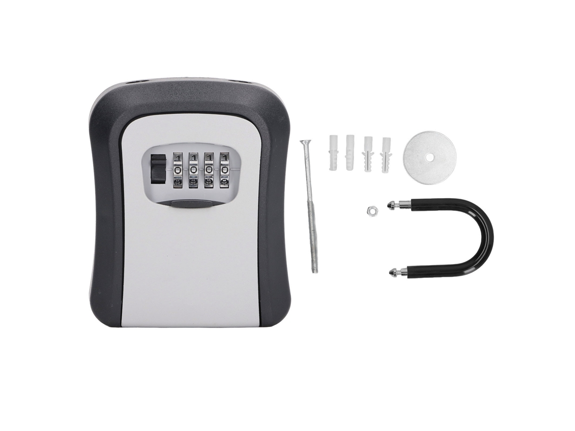 Caja De Chave Com Cadeado De Combinação De 4 Dígitos Reconfigurável Para Armazenamento Seguro 5 Polegadas