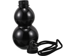 De Água Esportiva Em Formato De Cabaça, 800ml, Em Plástico Preto, Com Alça De Transporte, Ideal Para Exercícios, Gokoco