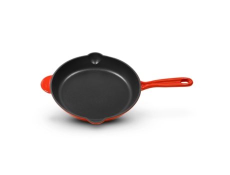 Skillet redonda  alta de ferro fundido esmaltado  - 26cm Scarlet