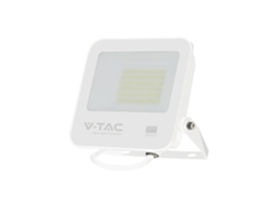 Projector Led V Tac 50w Samsung Chip Pro S Branco Vt 44055 6500k 4270lm 5 Lat Dúvidas