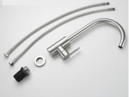Mangueira Para Torneira, Misturador De Cozinha Com Mangueira Flexível G3/8, Aço Inoxidável Com Bico Giratório De 360° E Monocomando