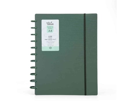 Caderno Smart Espiral A4 Pautado Verde Talia