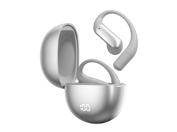 Fones De Ouvido Tws De Orelha Aberta Com Tradução Por Ia – Tradutor Em Tempo Real, Som Hi-fi, Bluetooth Sem Fio (prateado)