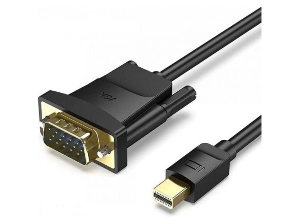 Cabo Conversor VENTION Hfdbh/ Mini DisplayPort Macho VGA Fêmea/ 2 m/ Preto