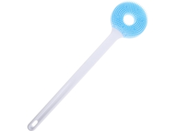Escova De Banho Esfoliante Corporal Nolitoy Com Cabo Longo, Escova De Silicone Dupla Função Para Limpeza E Massagem No