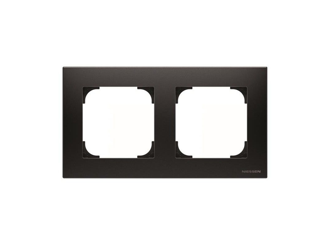 Moldura 2 Elementos Preto Soft Niessen Sky 8572 Ns
